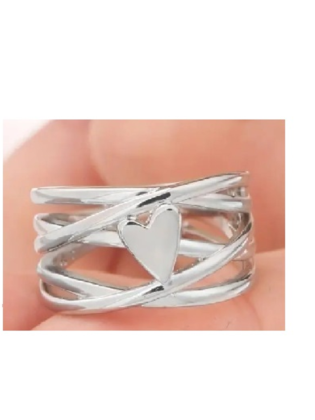 Anillo Lazos de Corazón en Plata 925 1