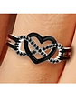 Anillo Amor Infinito en Plata 925 con Circonitas Negras - Miniatura 2