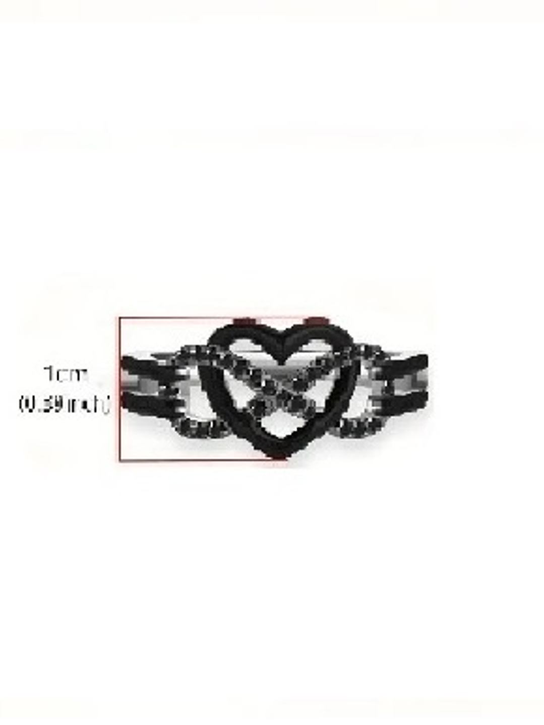 Anillo Amor Infinito en Plata 925 con Circonitas Negras 3