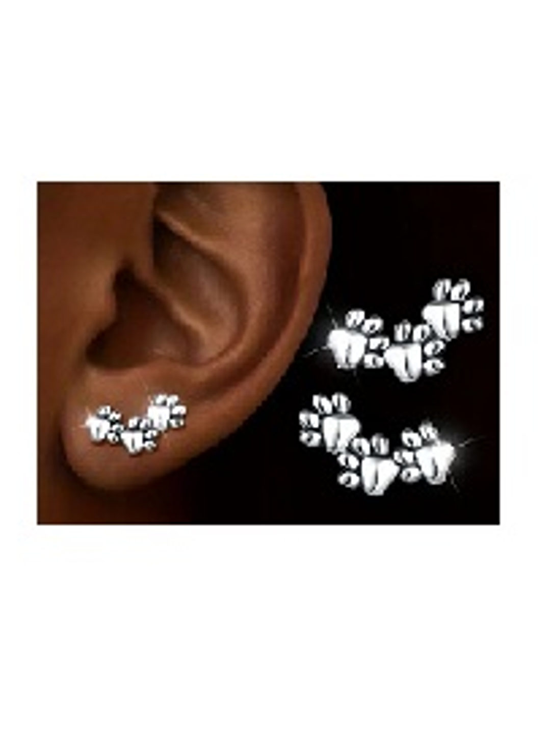 Aros Patitas en Plata 925 – Amor por las Mascotas 1