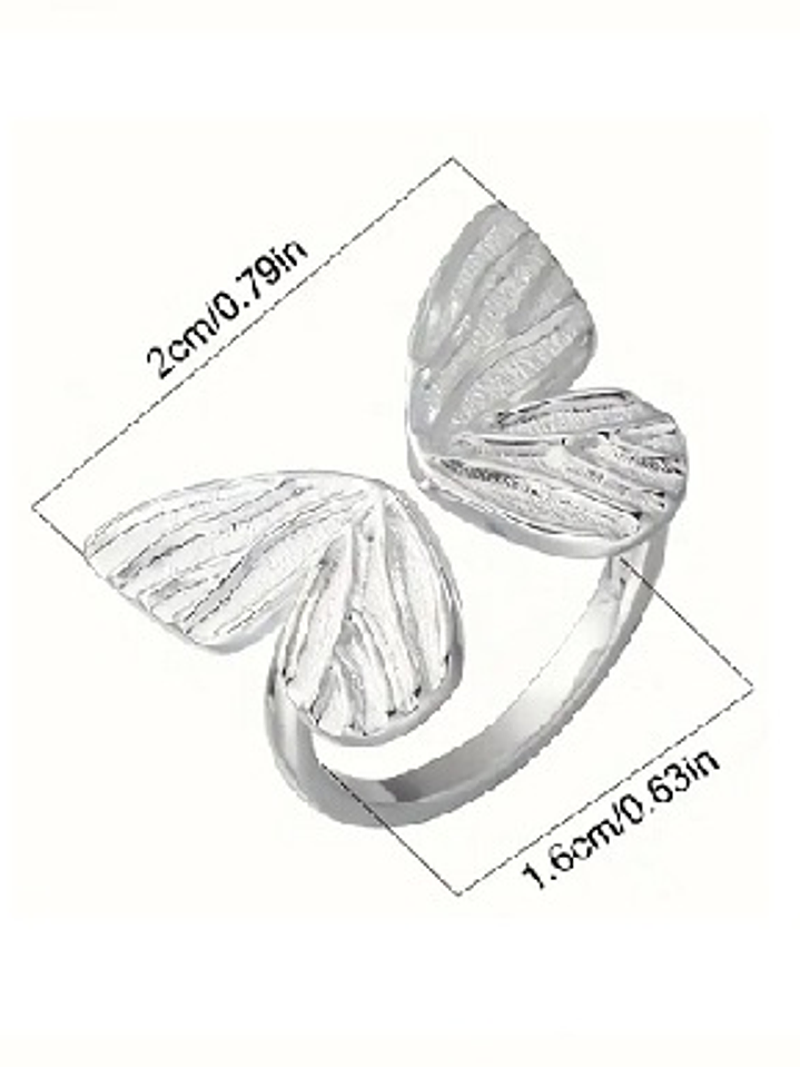 Anillo Mariposa Abierta en Plata Esterlina 925 2