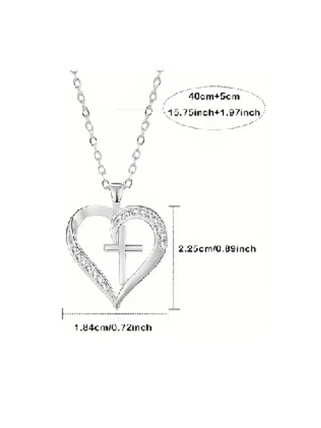 Collar Corazón de Fe en Plata 925 2