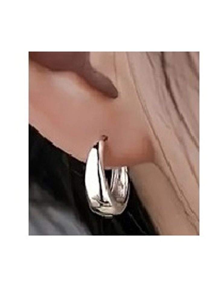 Aros Minimalistas Redondeados en Plata 925 1