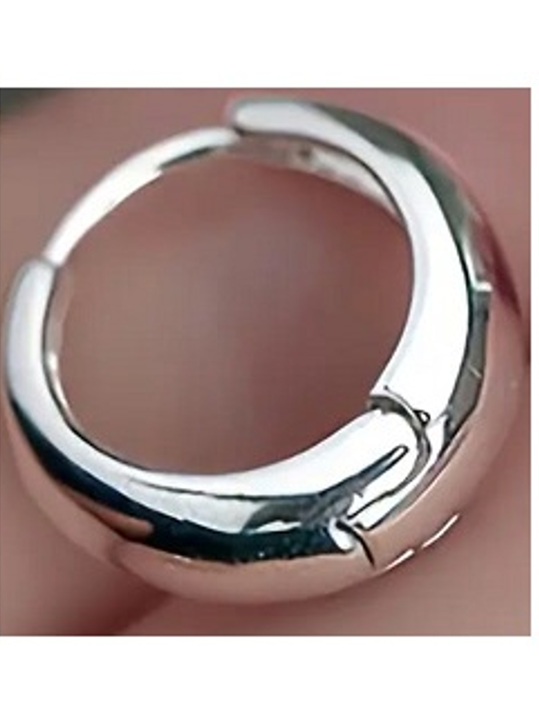 Aros Minimalistas Redondeados en Plata 925 2