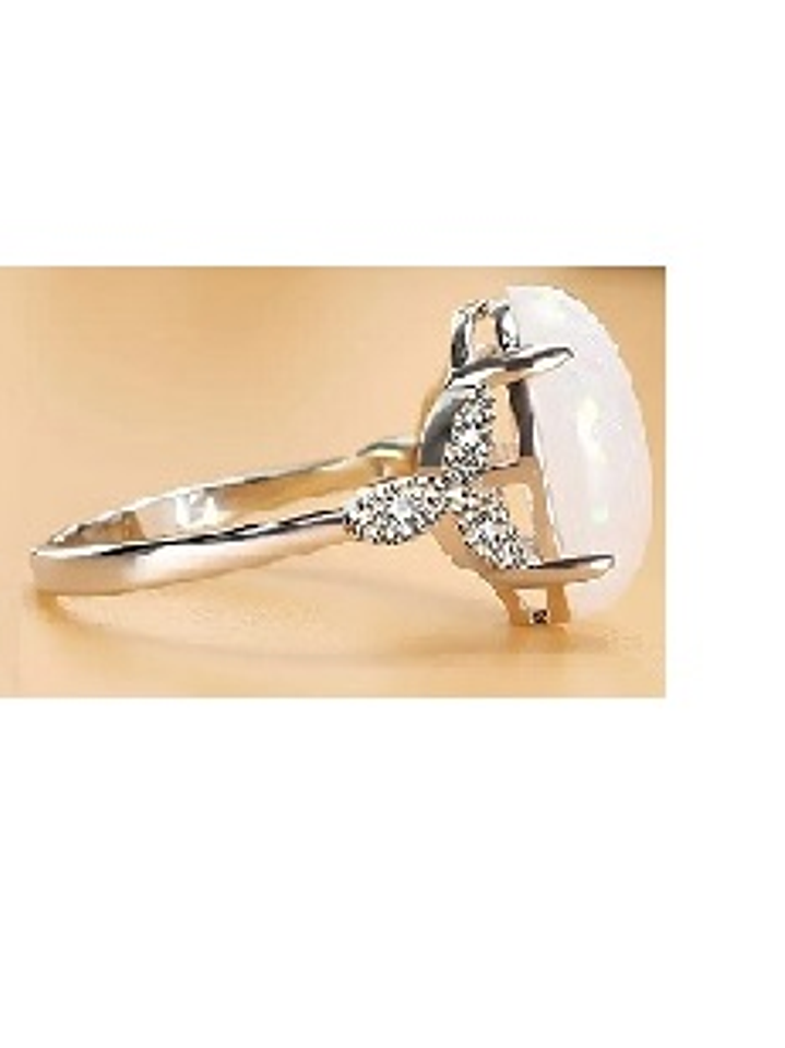 Anillo de Plata 925 con Piedra de Ópalo Iridiscente – Elegancia y Sofisticación 2