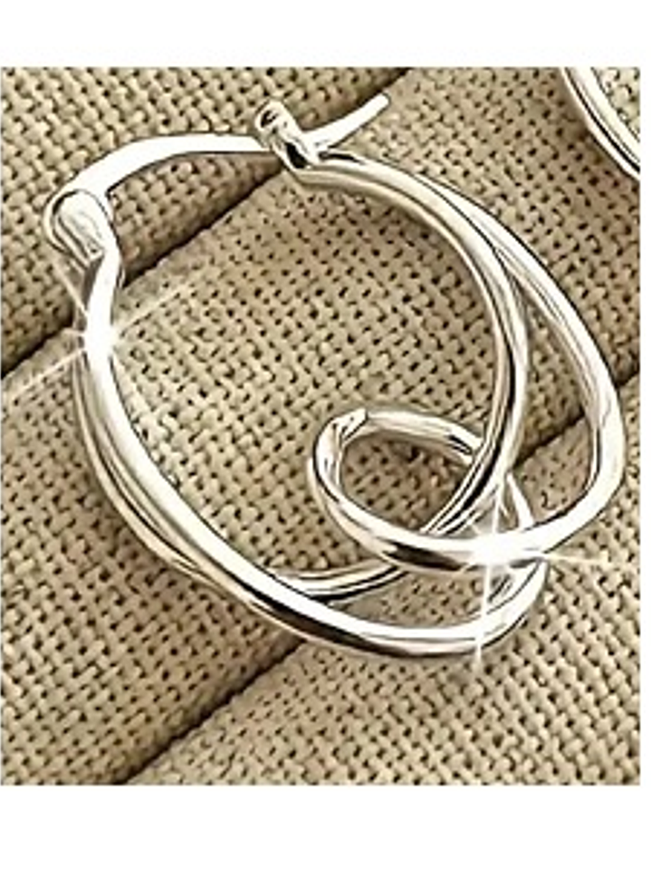 Aretes de Plata Esterlina S925 con Diseño Nudo Trenzado 1