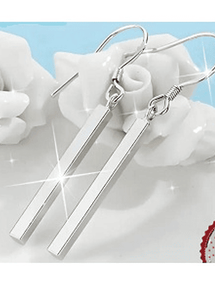 Aros Largos Minimalistas en Plata Esterlina 925 — Diseño Moderno y Elegancia Atemporal