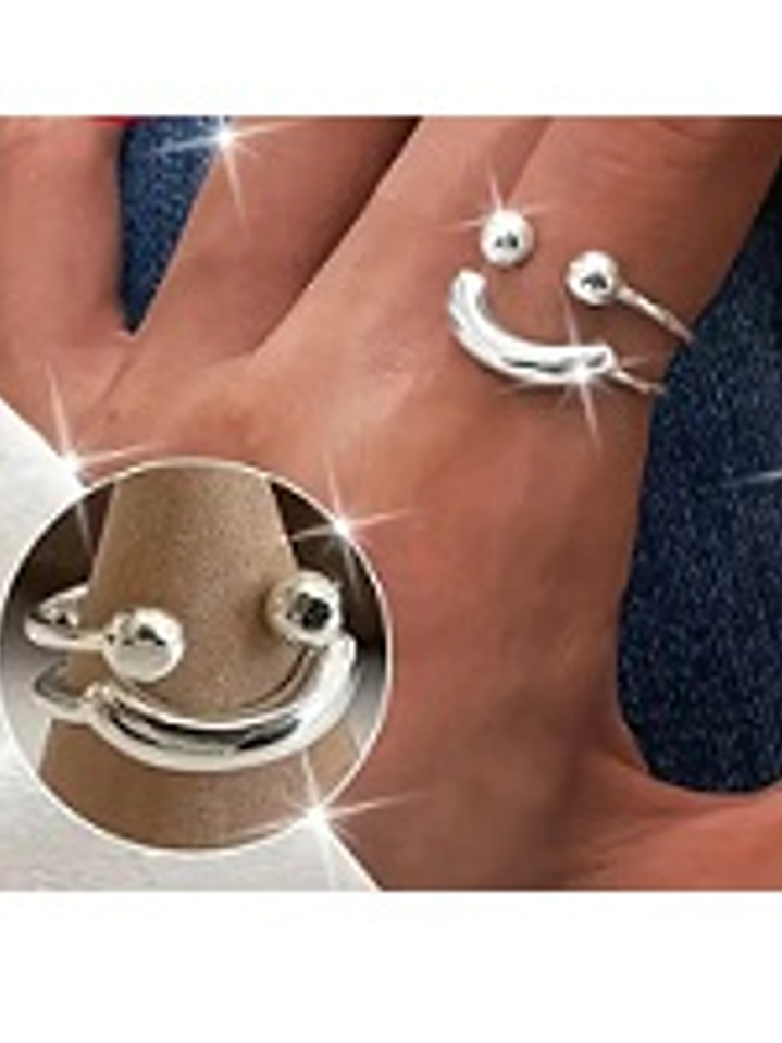 Anillo Sonrisa Plata 925 – Ajustable y Moderno 1