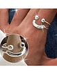 Anillo Sonrisa Plata 925 – Ajustable y Moderno - Miniatura 1