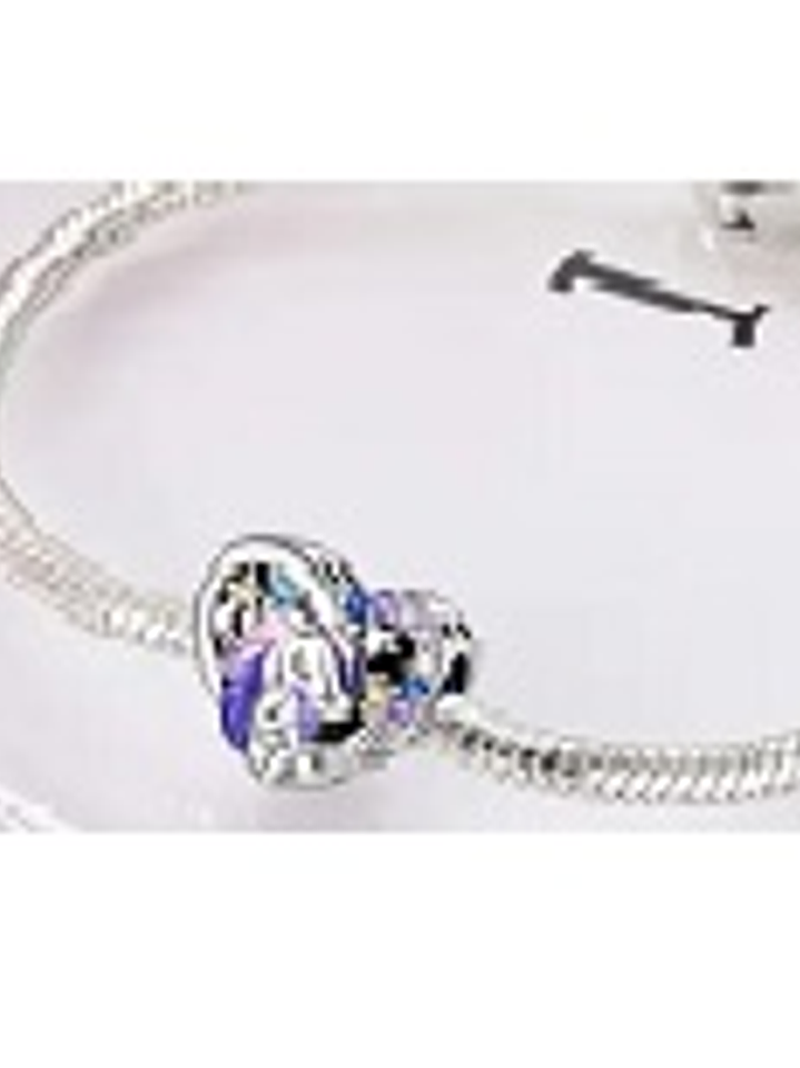 Dije de Pony Corazón – Baño de Plata Esterlina 925 con Circones 2