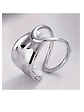 Anillo Geométrico Abierto – Banda Ancha Plata 925 - Miniatura 1