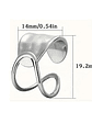 Anillo Geométrico Abierto – Banda Ancha Plata 925 - Miniatura 2