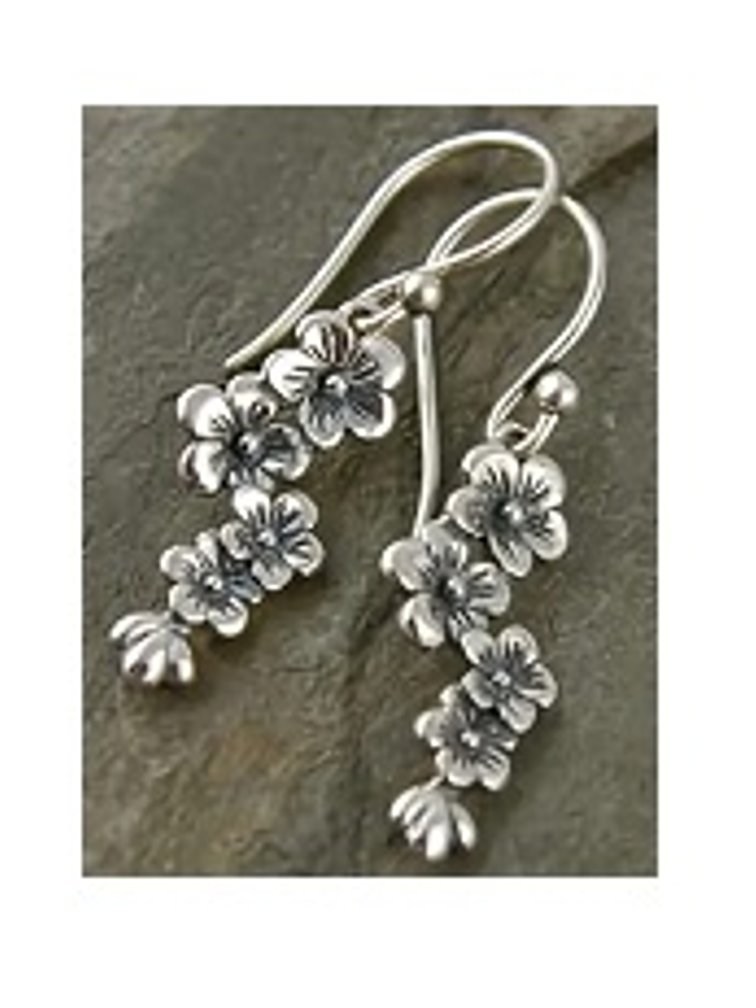 Aros Bohemios Margarita y Hojas – Plata Esterlina 925 1