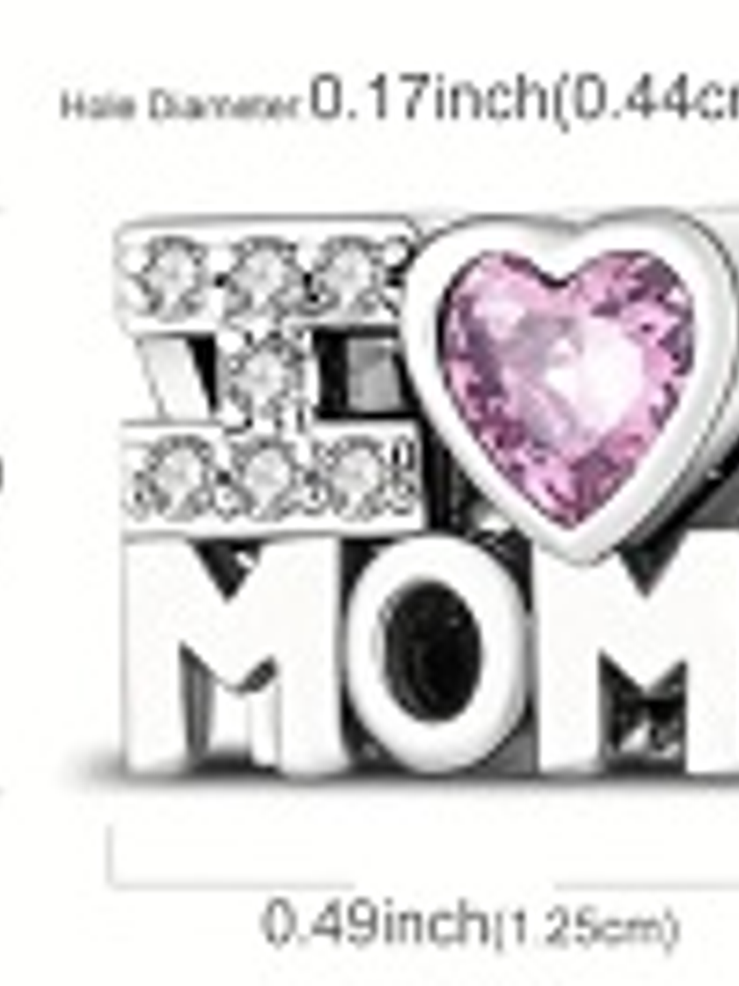 Colgante “I Love Mom” en Plata Esterlina 925 — Amor Eterno en una Joya 2