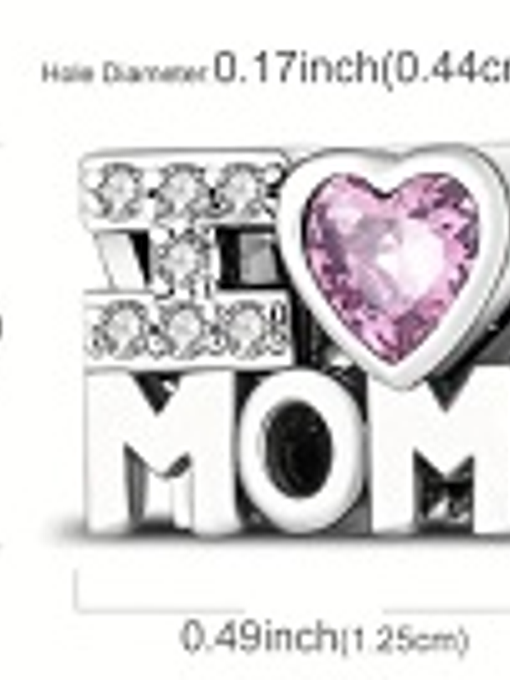 Colgante “I Love Mom” en Plata Esterlina 925 — Amor Eterno en una Joya 2