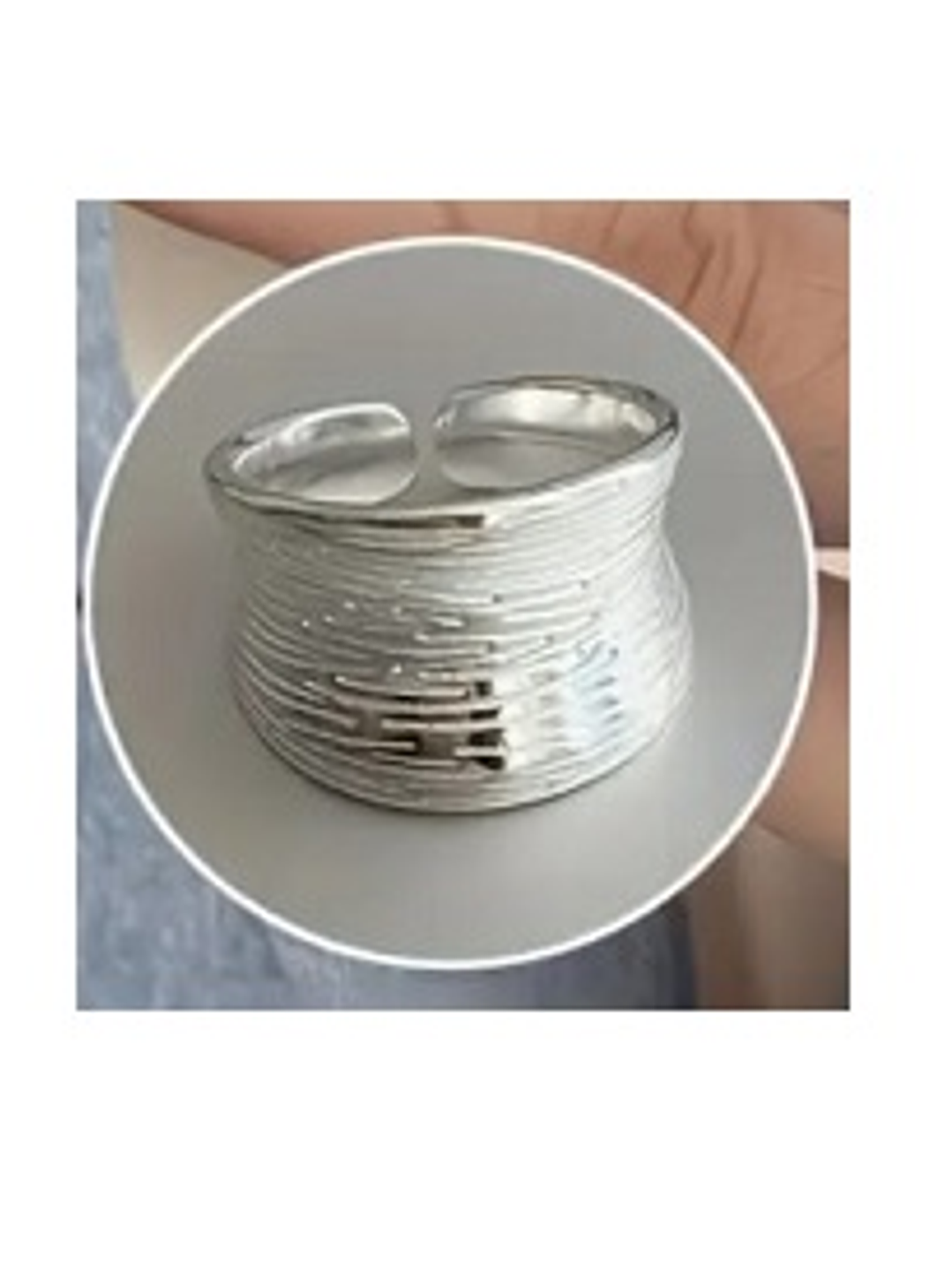 Anillo Ondas de Agua en Plata Esterlina 925 — Diseño Elegante y Ajustable 4