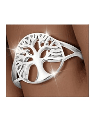 Anillo Arbol de la vida abierto