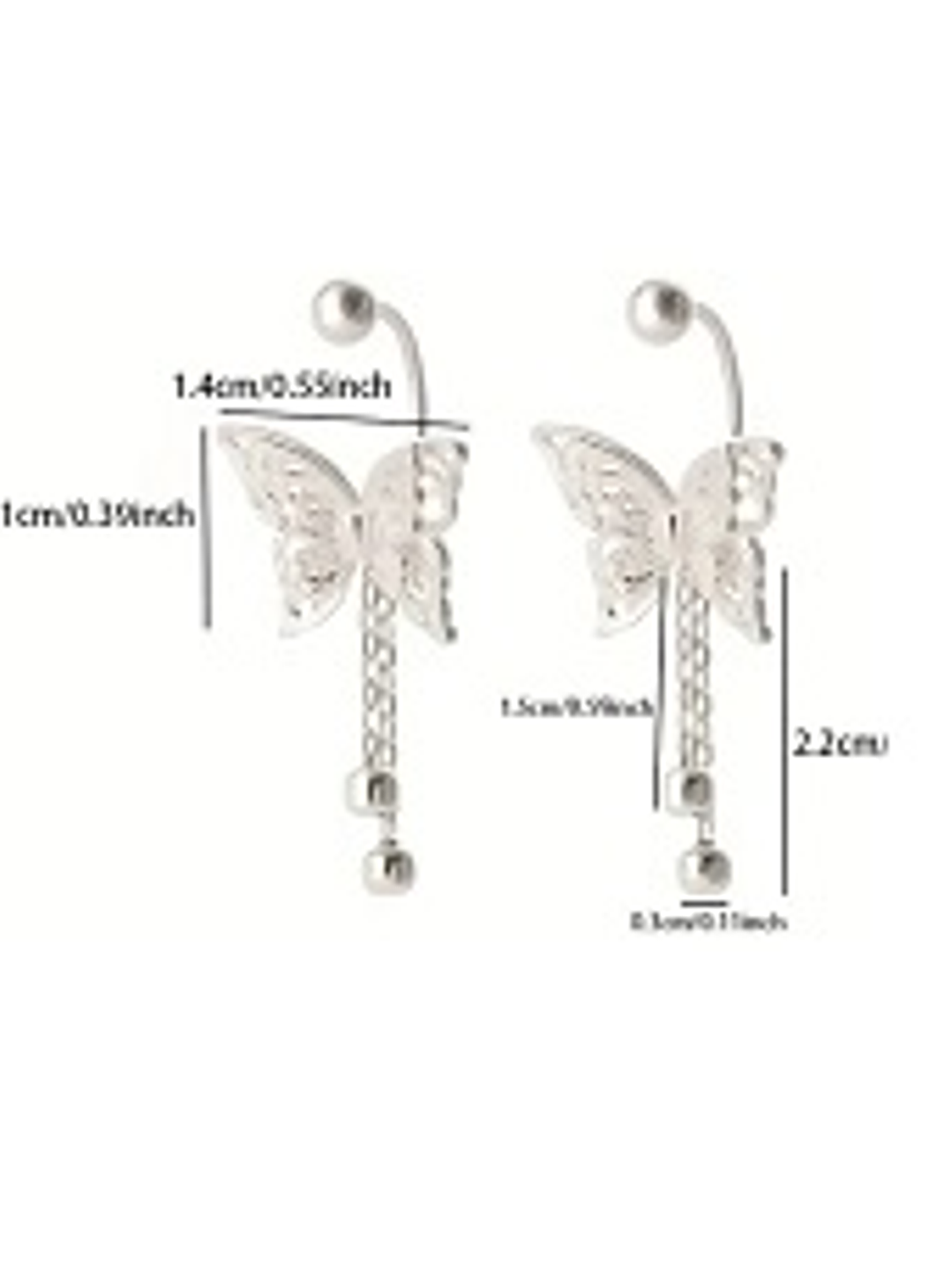 Aros Mariposa encantada 3