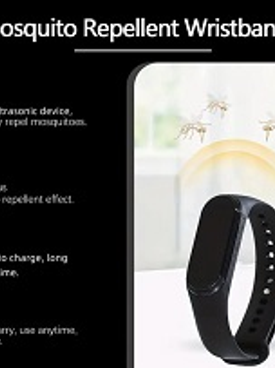 Pulsera reloj  electronica repelente de mosquitos, pantalla tactil, elegantr moderno unisex, 2