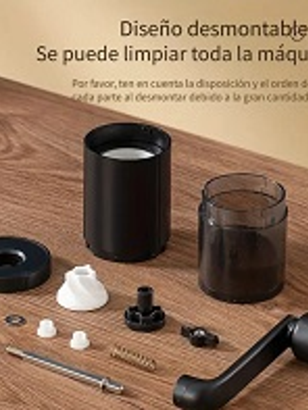 Molinillo Manual para Café en Grano – Ajustable 4