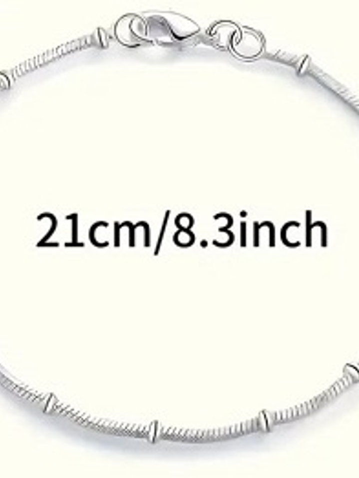 Pulsera Creativa Tipo Serpiente en Plata 925 2