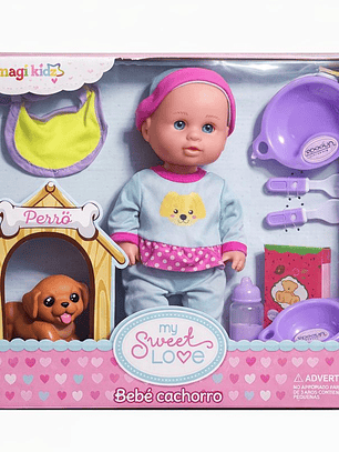 Bebé Cachorro – Muñeca con Mascota | My Sweet Love – Imagi Kidz
