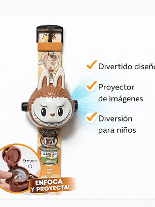 Reloj con luz. reloj y proyector con luz y figuras