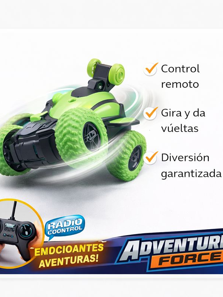 Auto Verde a Control Remoto 360° – Aventura y Diversión Sin Límites 1