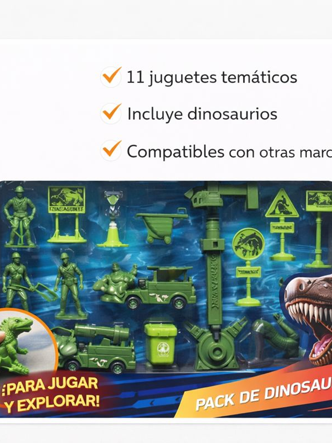Set Parque Dinosaurio – Juego de Figuras, Vehículos y Accesorios de Aventura 1