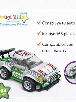 Auto Campeones Veloces. auto topo lego niñas mas de 6 años, contiene 163 piezas