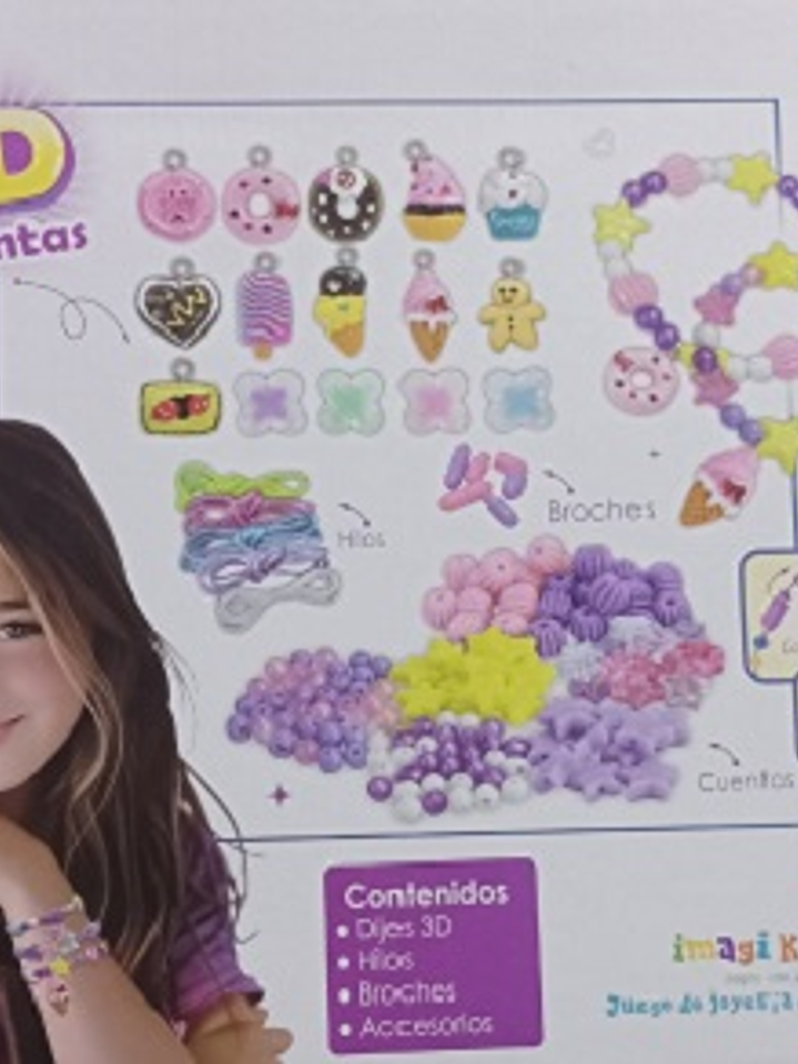 Cuentas 3D para Pulseras – Diseños de Postres 3