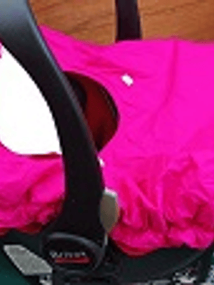 Funda Rosa para Nido de Bebé Impermeable con Ventana