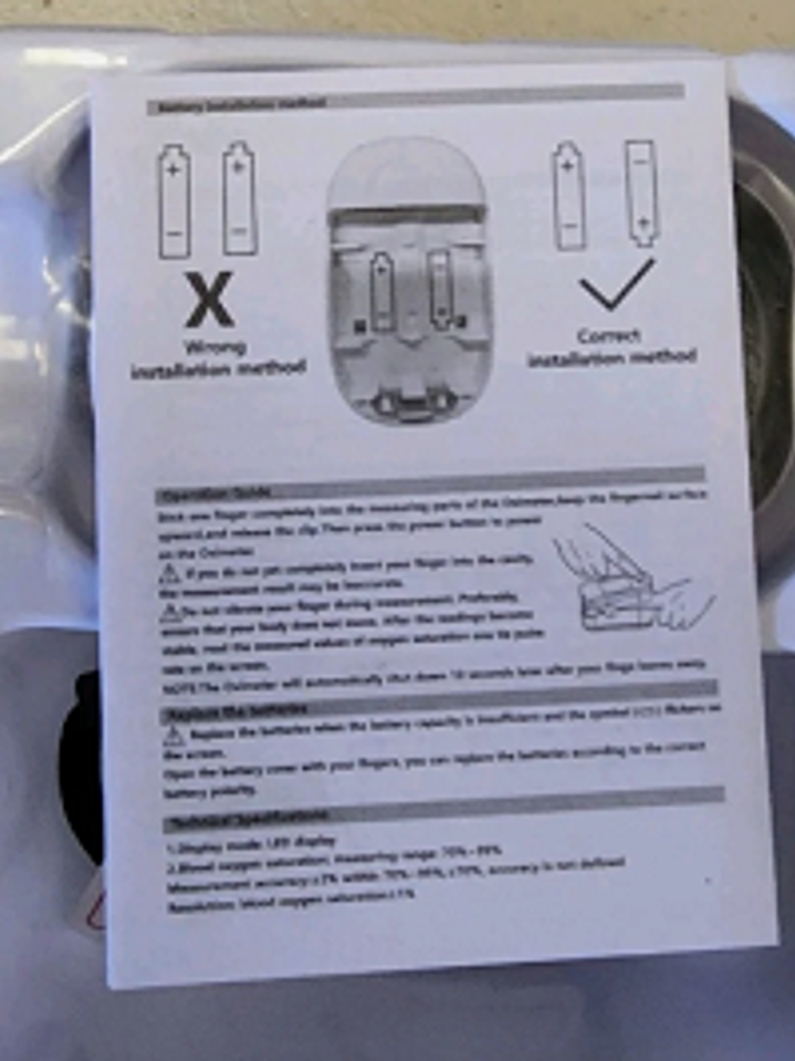 Oxímetro de Pulso Digital de Dedo – Medición Precisa de Saturación y Pulso 5