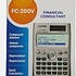 Casio FC-200V – Calculadora Financiera Científica con Pantalla de 4 Líneas