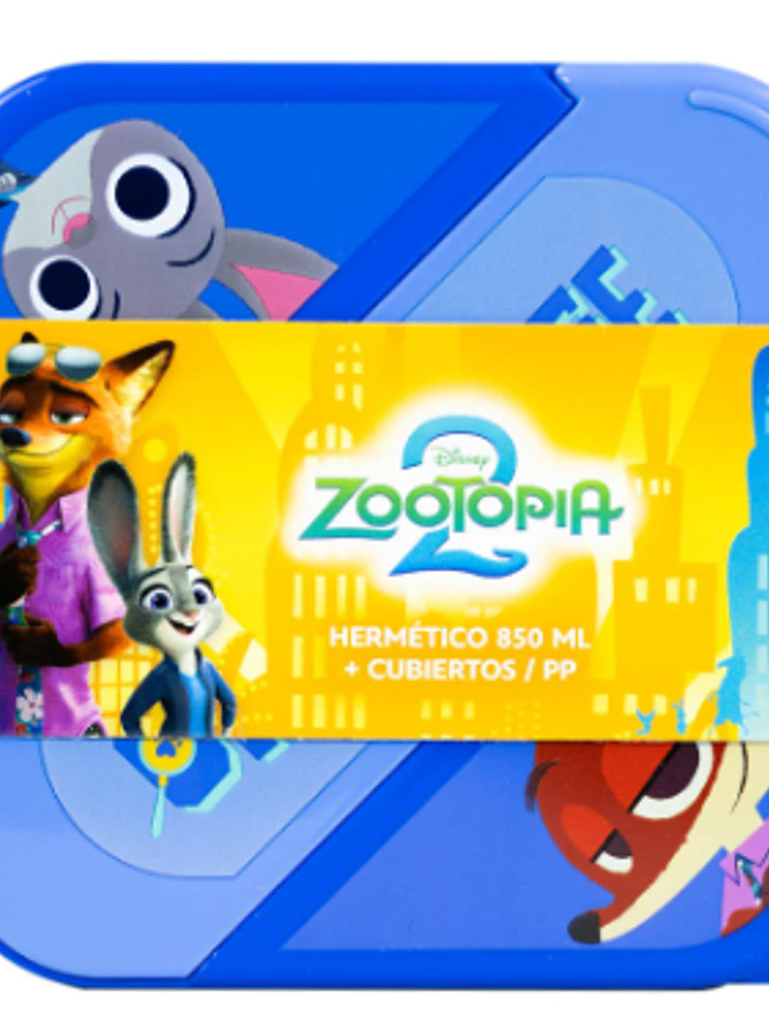 Zootopia – Pote Hermético con Cubiertos (850 ml, Libre de BPA) 1