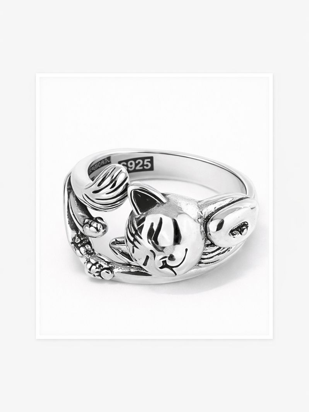Anillo Lucky Cat en Plata 925 2