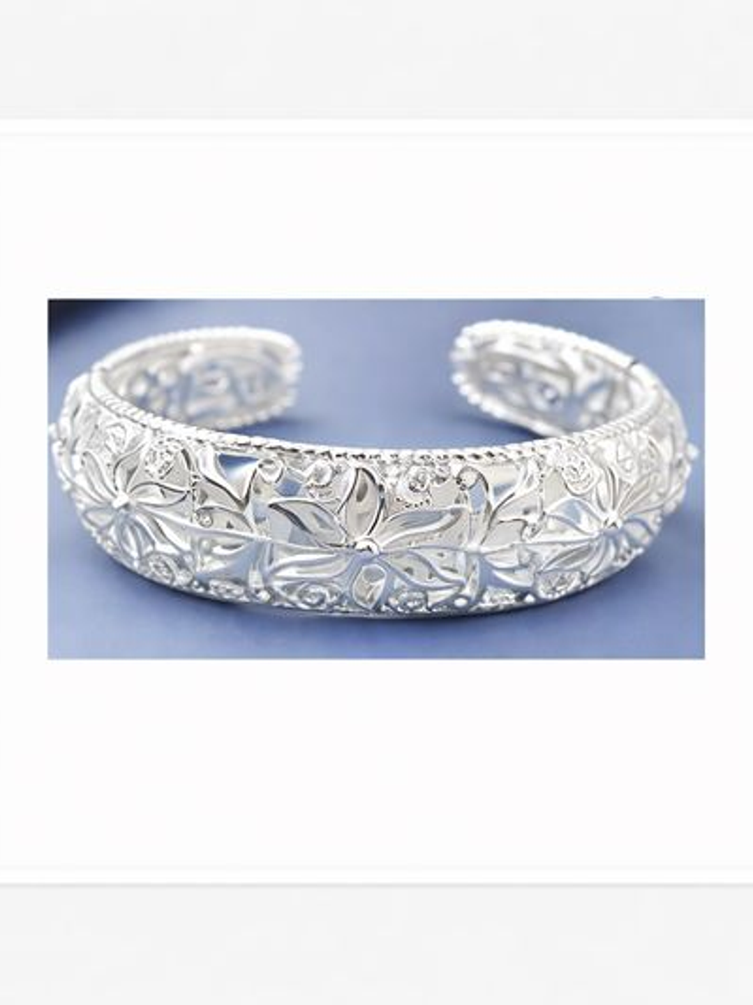 Brazalete Floral en Plata 925 – Encanto Clásico 3