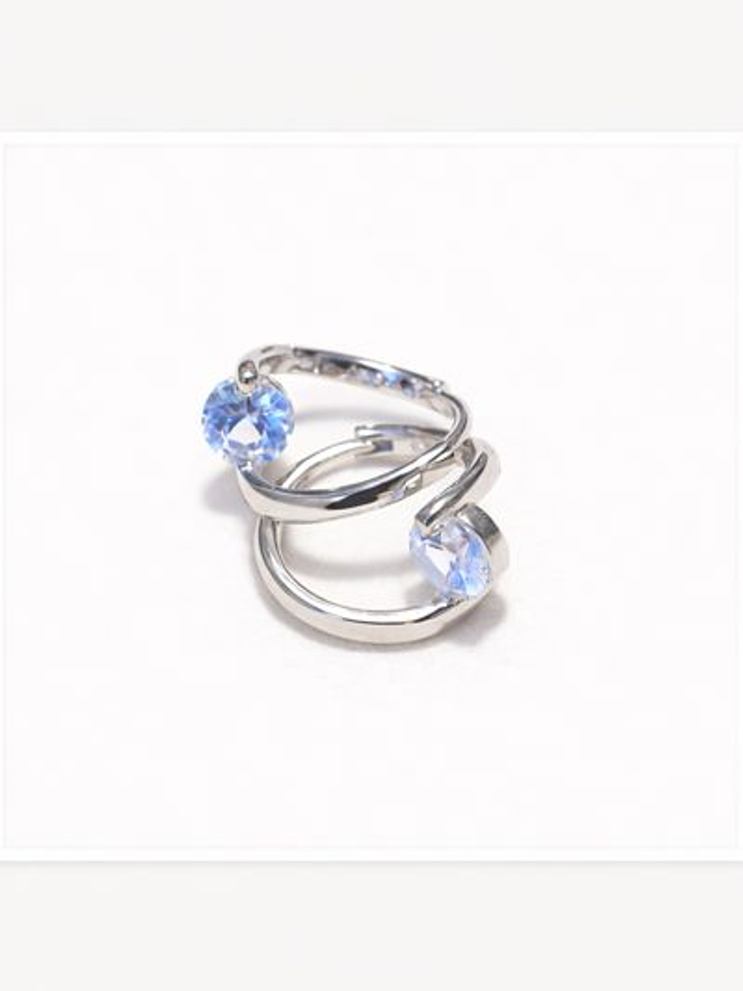 Aro Punto de luz minimalista - Plata 925 1