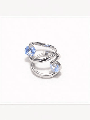 Aro Punto de luz minimalista - Plata 925