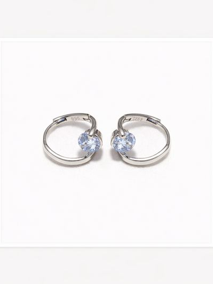 Aro Punto de luz minimalista - Plata 925 2