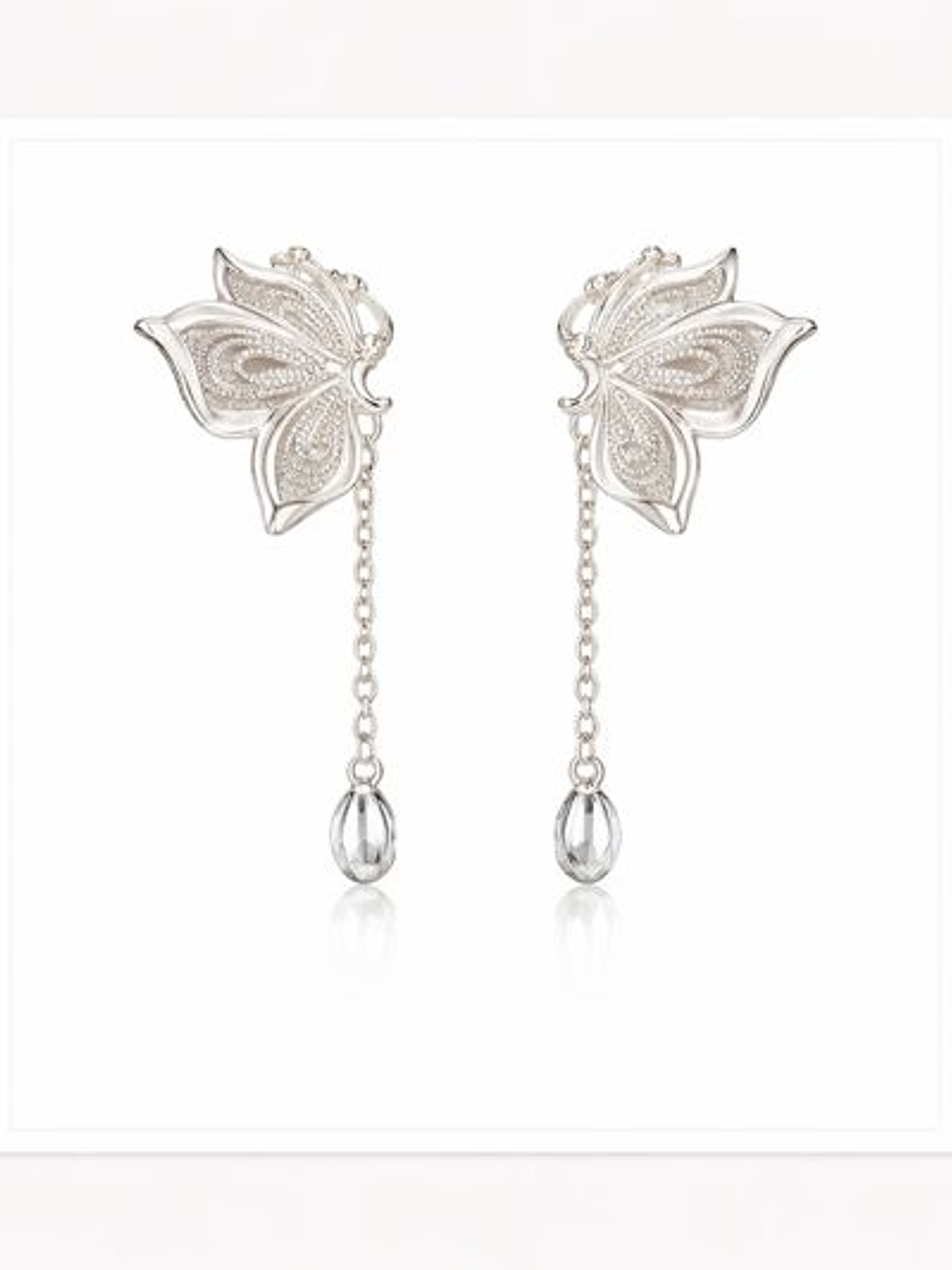 Pendientes Mariposa de Loto – Plata 925 Elegancia Atemporal 2