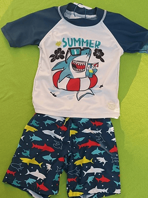 Traje baño Bubble Gummers,Tiburon  