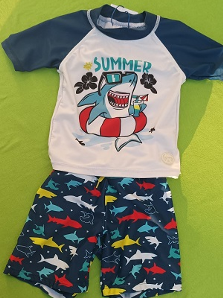 Traje baño Bubble Gummers,Tiburon   1