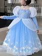 Disfraz de Cenicienta – Vestido Azul con Guantes (Talla 4) - Miniatura 4