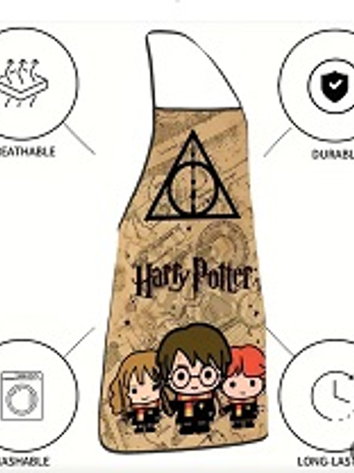 Delantal oficial de Hogwarts de warner Bros 3