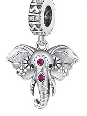 Colgante/ Charm - Elefante Sagrado en Plata Esterlina 925