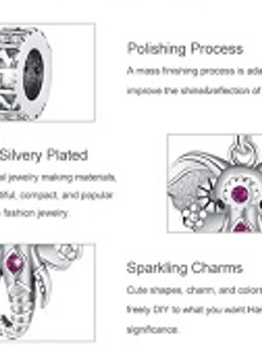 Colgante/ Charm - Elefante Sagrado en Plata Esterlina 925 4