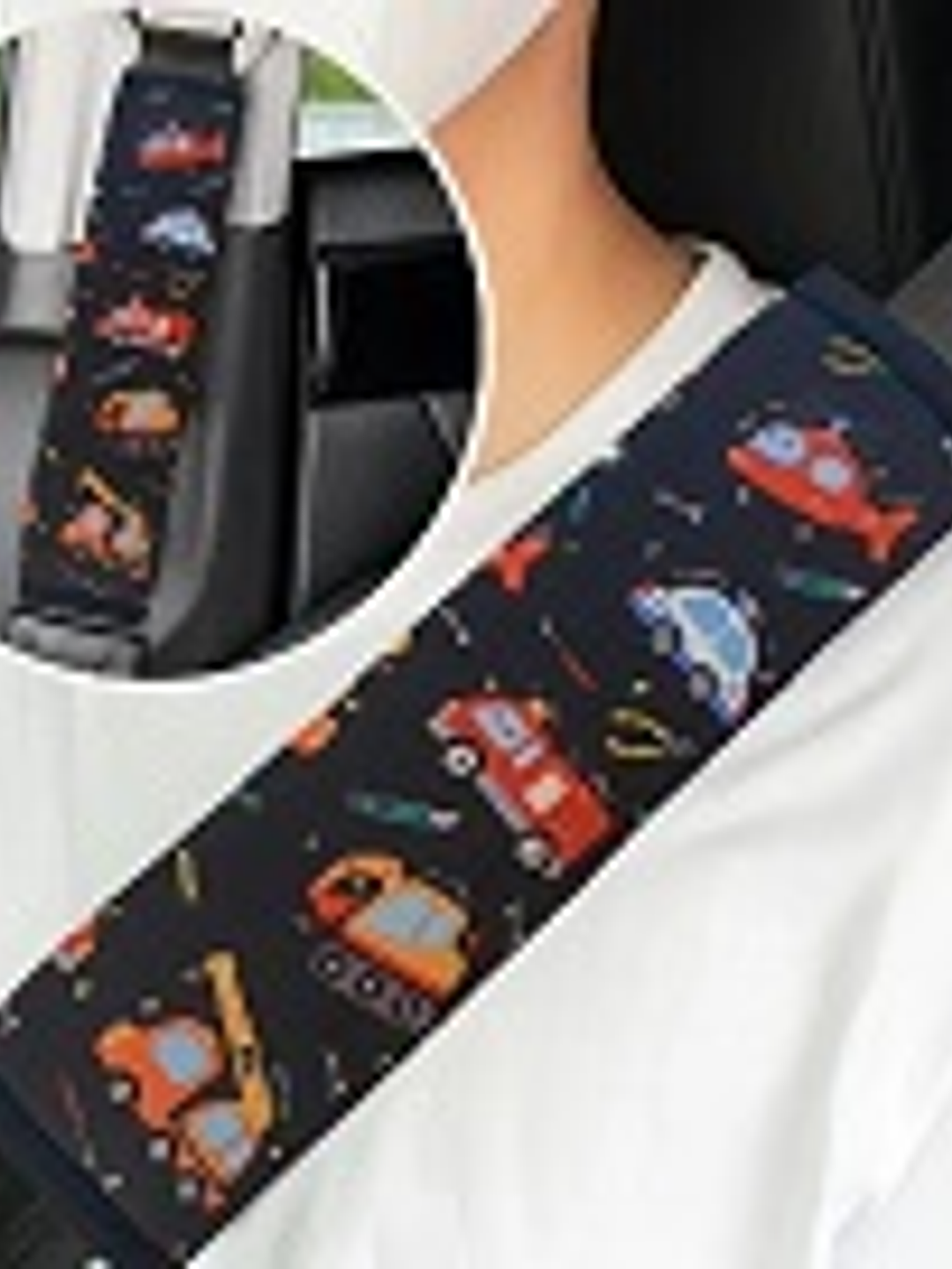 Funda para Cinturon de Auto  - Niño -  Vehiculos 2