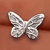 Aro Mariposa con tornillo - Plata 925