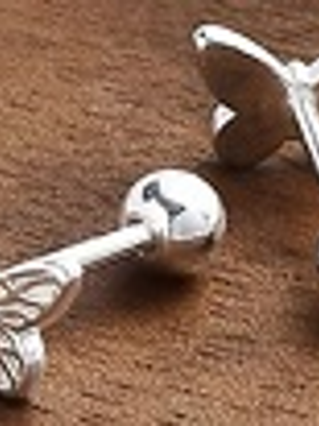 Aro Mariposa con tornillo - Plata 925 2